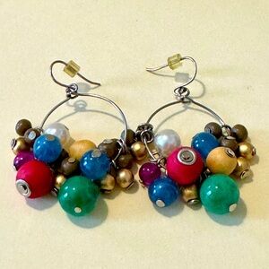 Multicolored beaded earrings